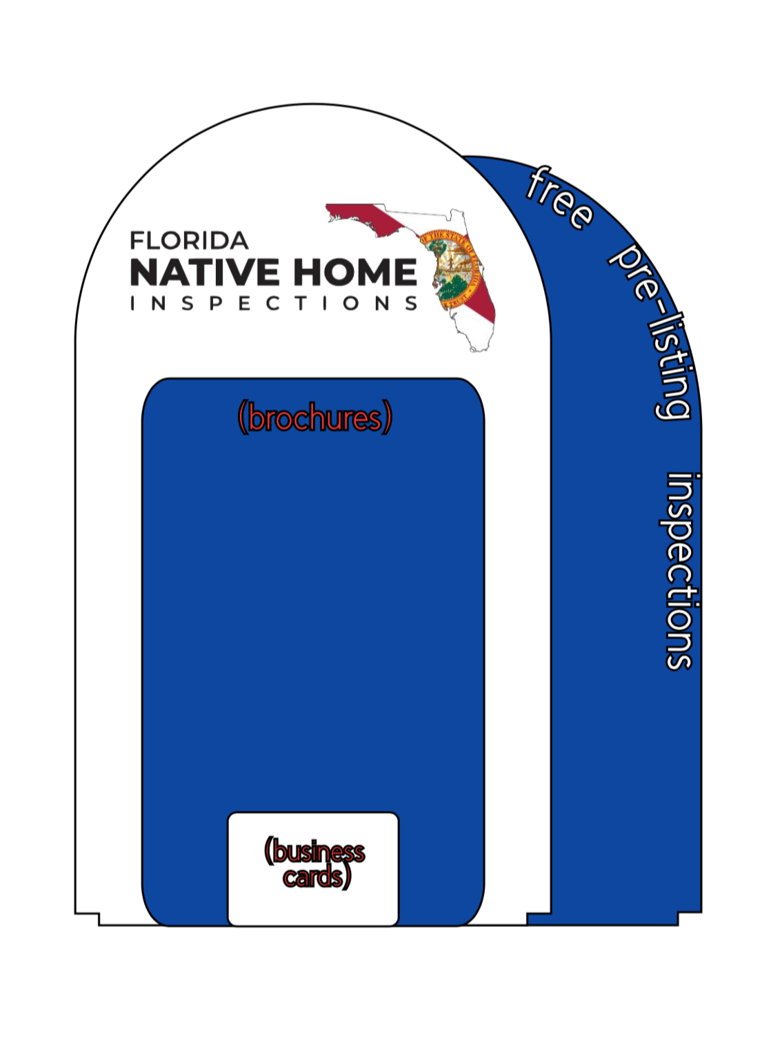 Custom Double Arch Brochure Holder