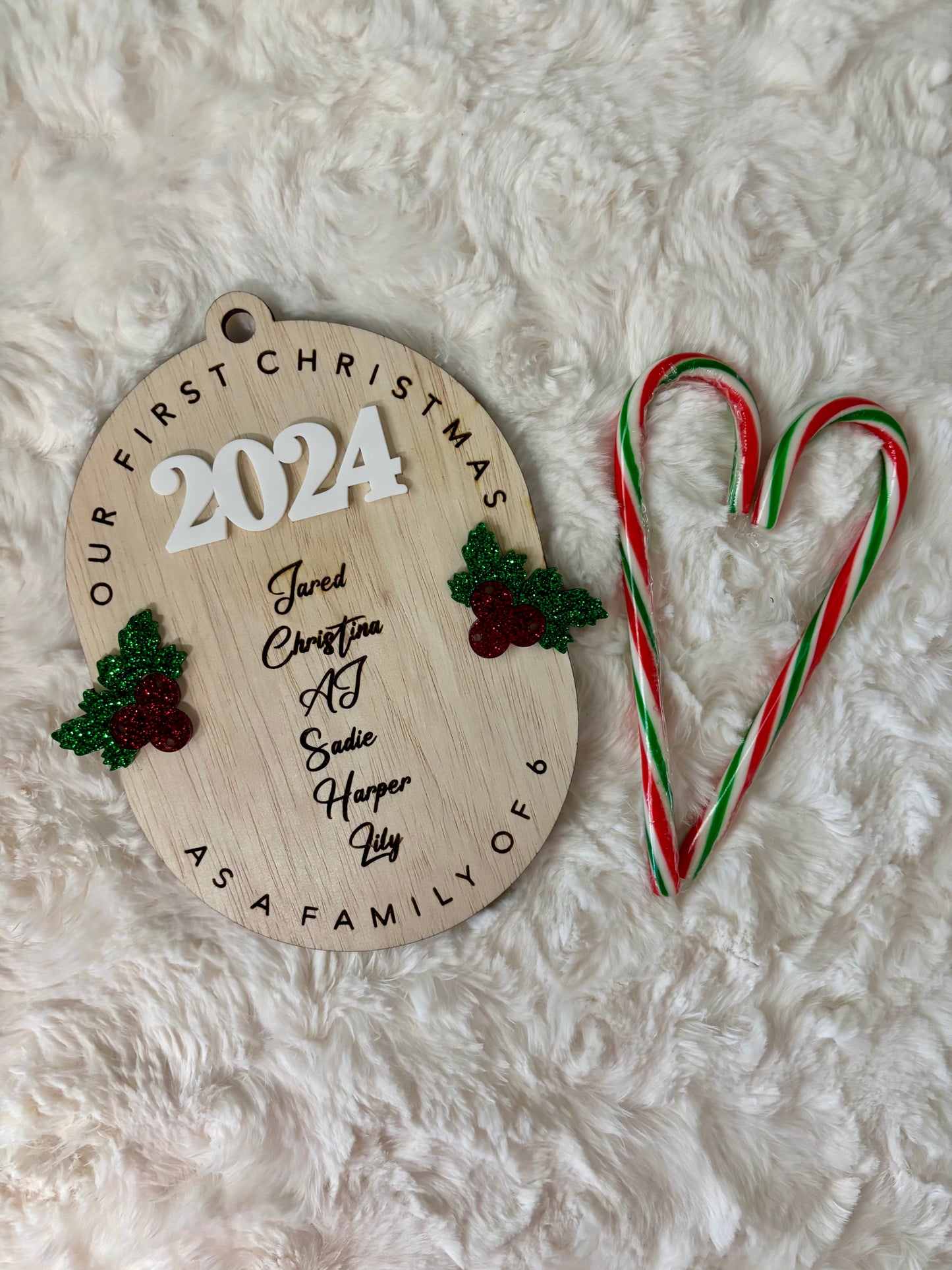 Custom Ornament - First Family Christmas
