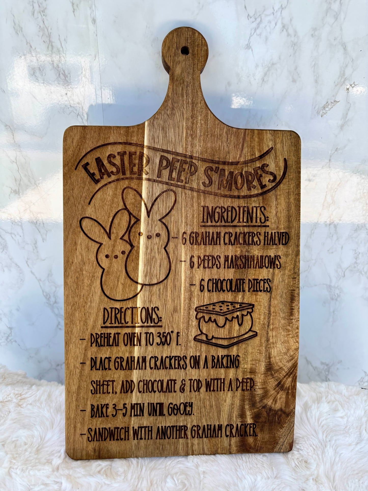 Peeps S’more Recipe Board
