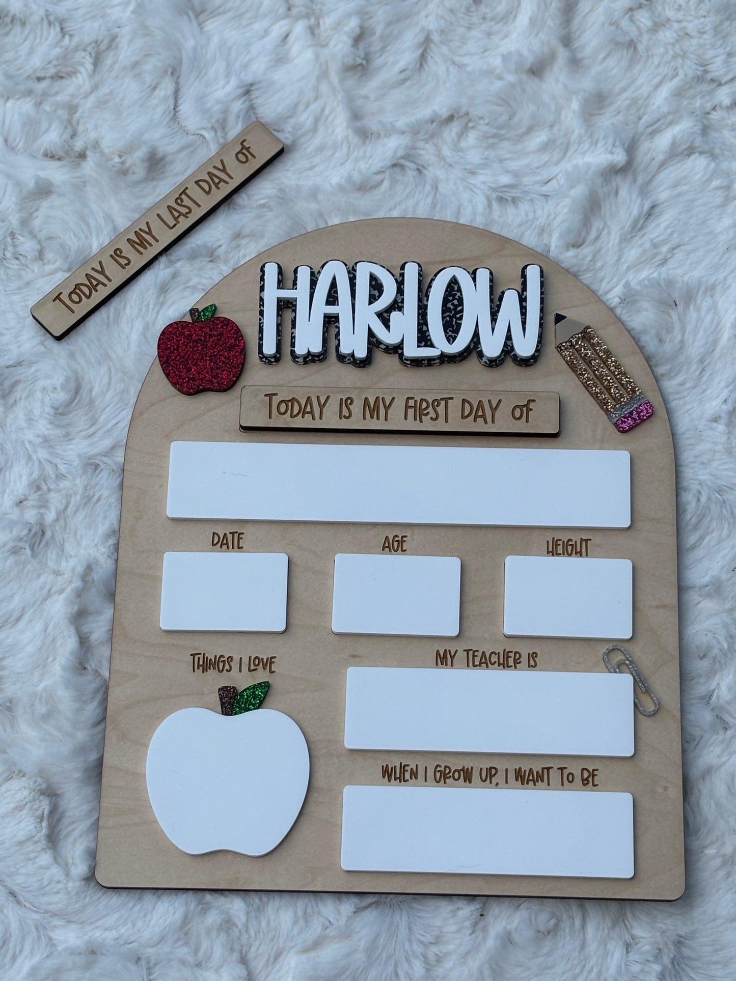 First/Last Back to School Board