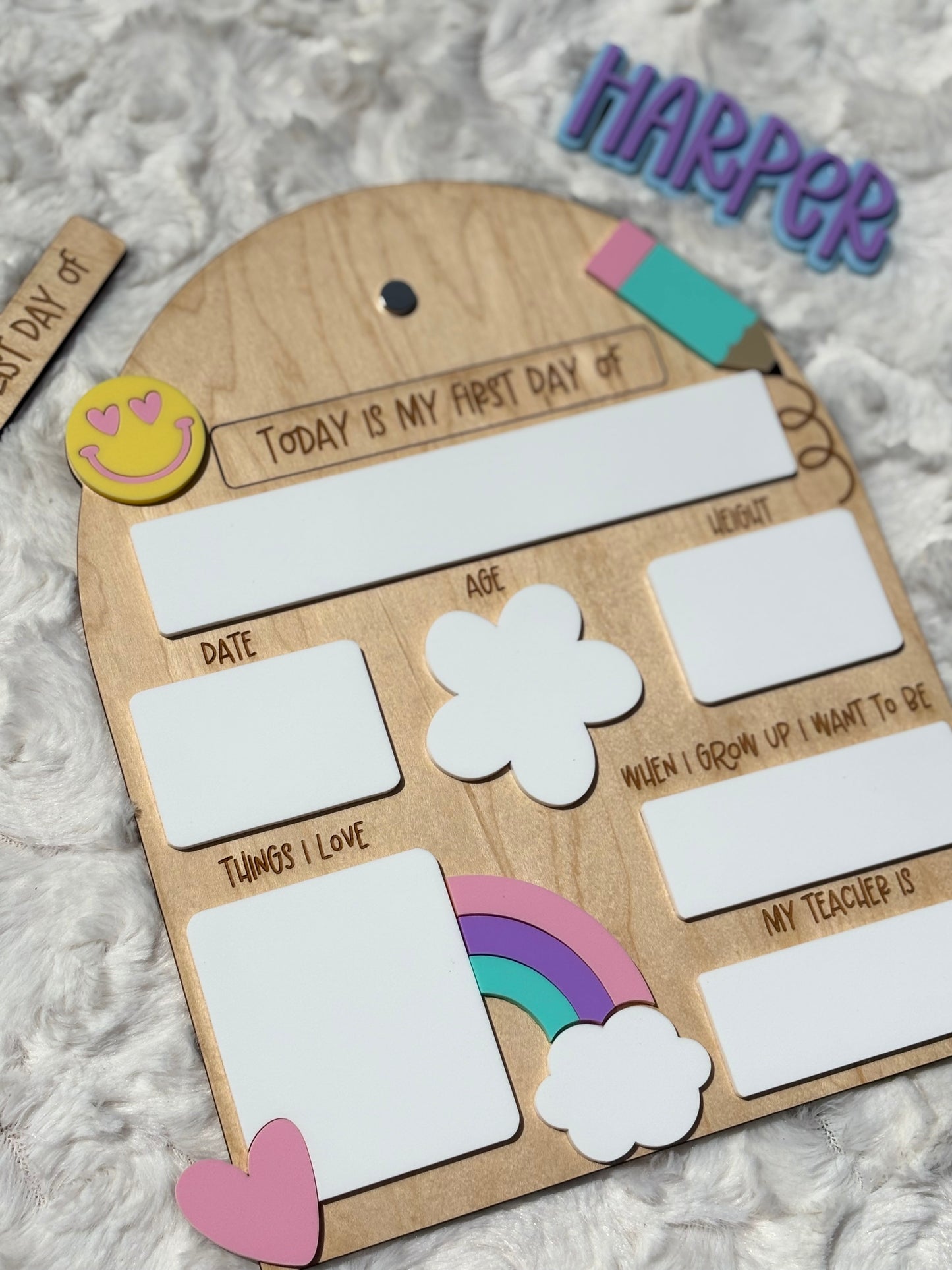 First/Last Back to School Board