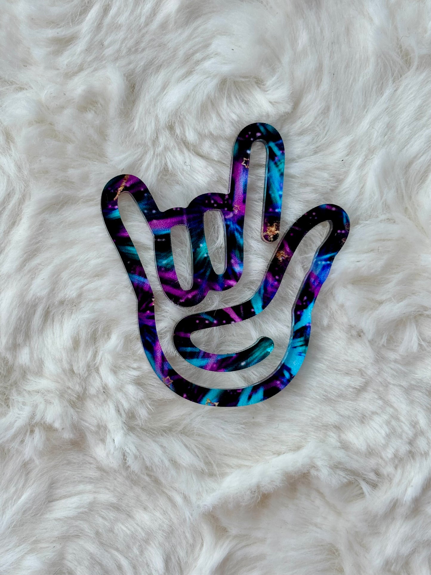 ASL I love you bookmark