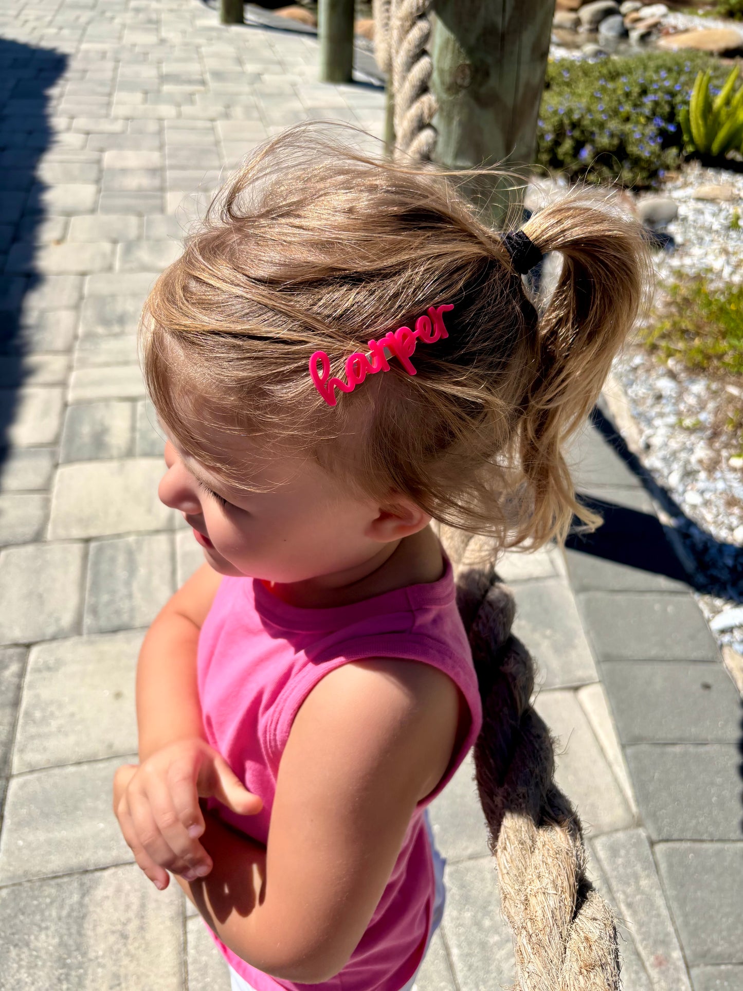 Name Hair Barrette