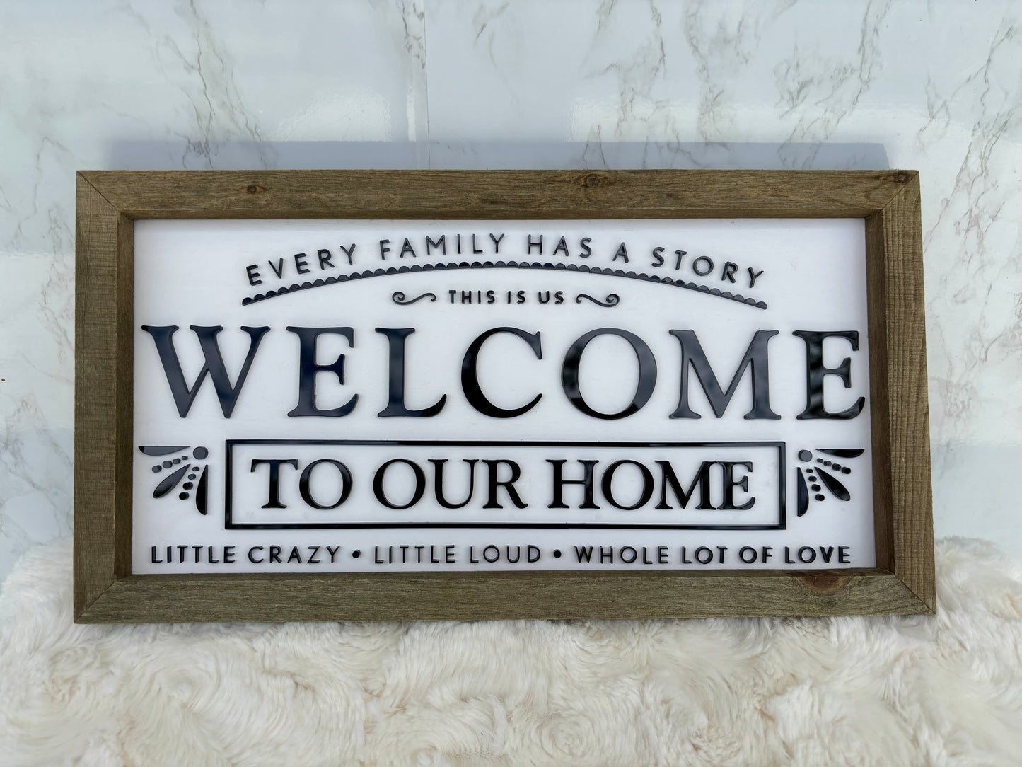Welcome To Our Home Sign