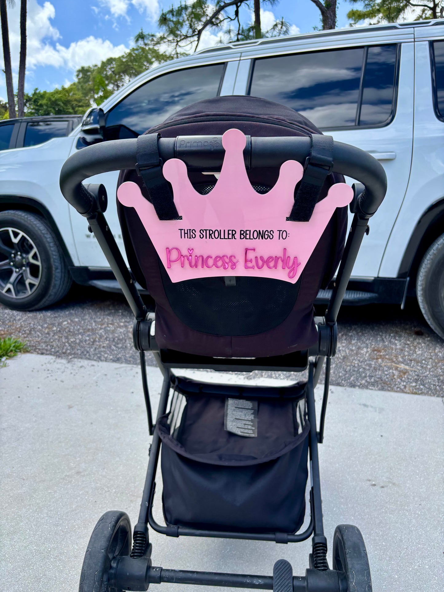 Princess Crown Stroller Tag