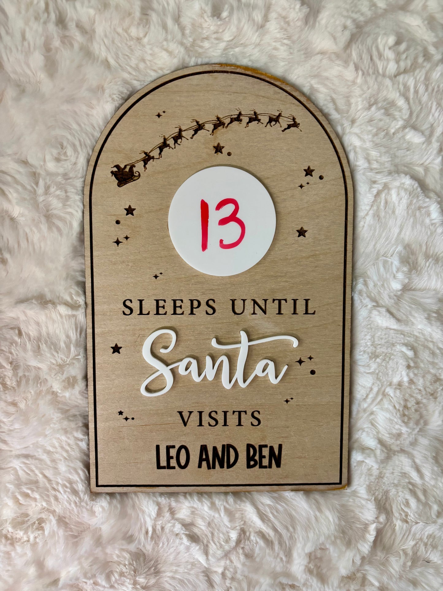 Santa Sleep Countdown Board
