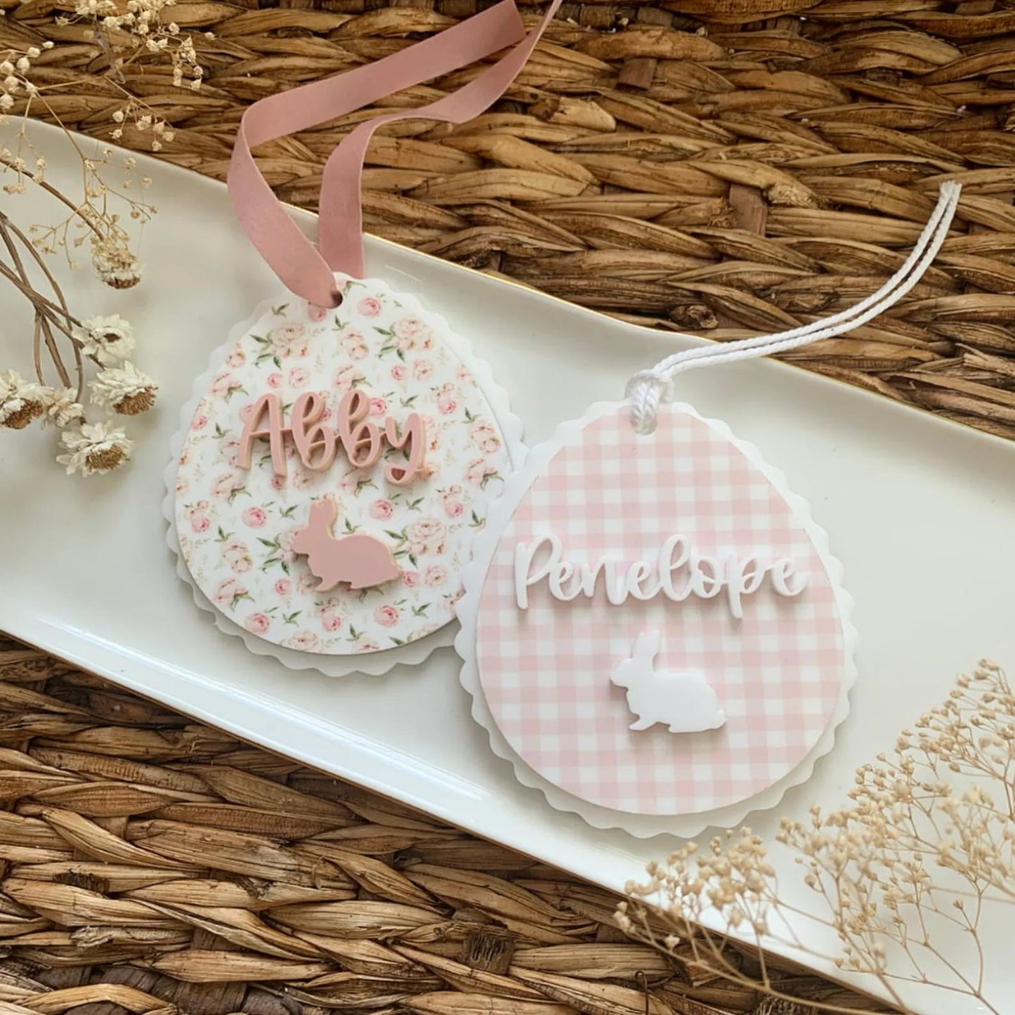 Easter Egg Basket Tag