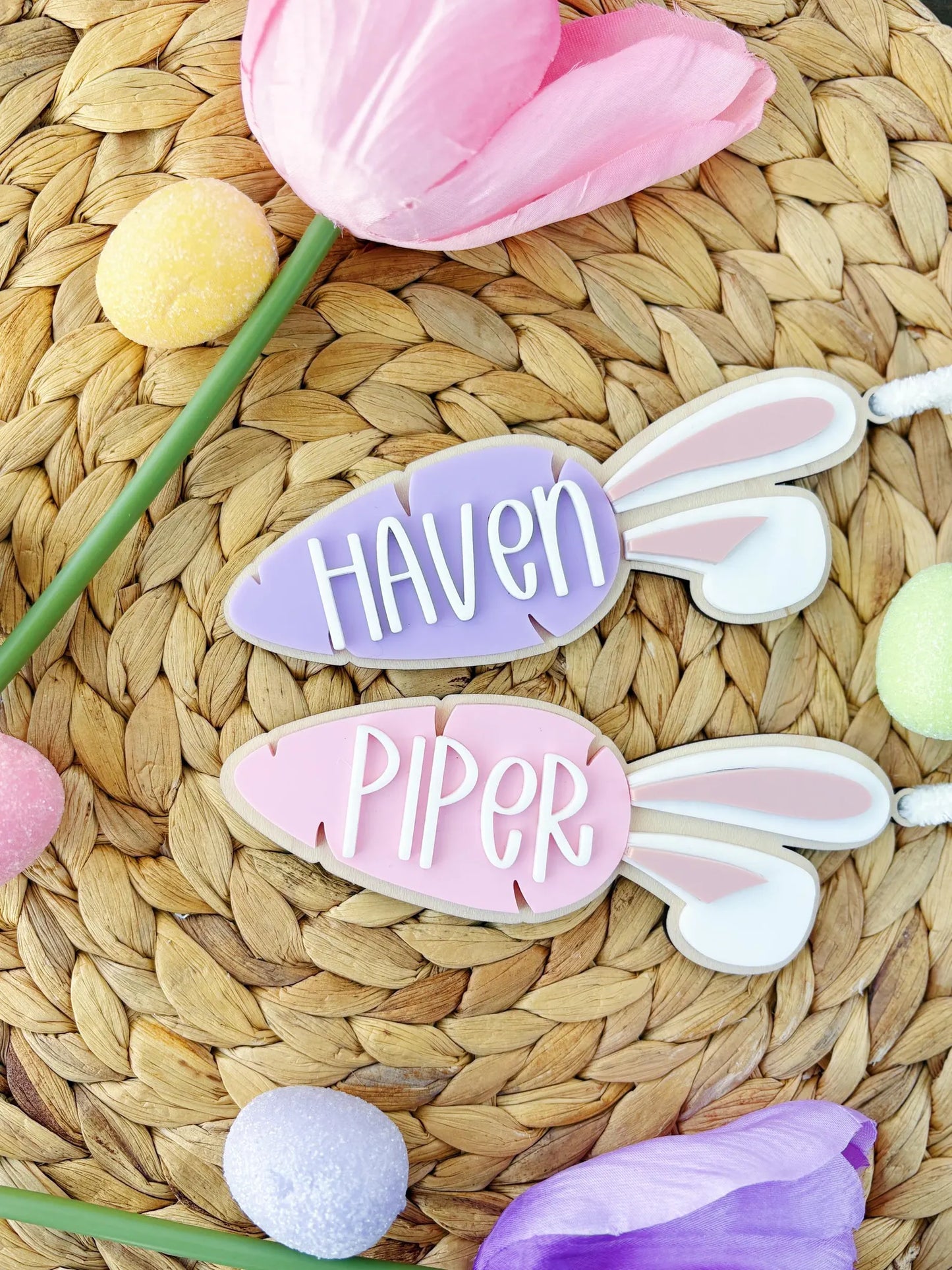 Easter Carrot Basket Tag
