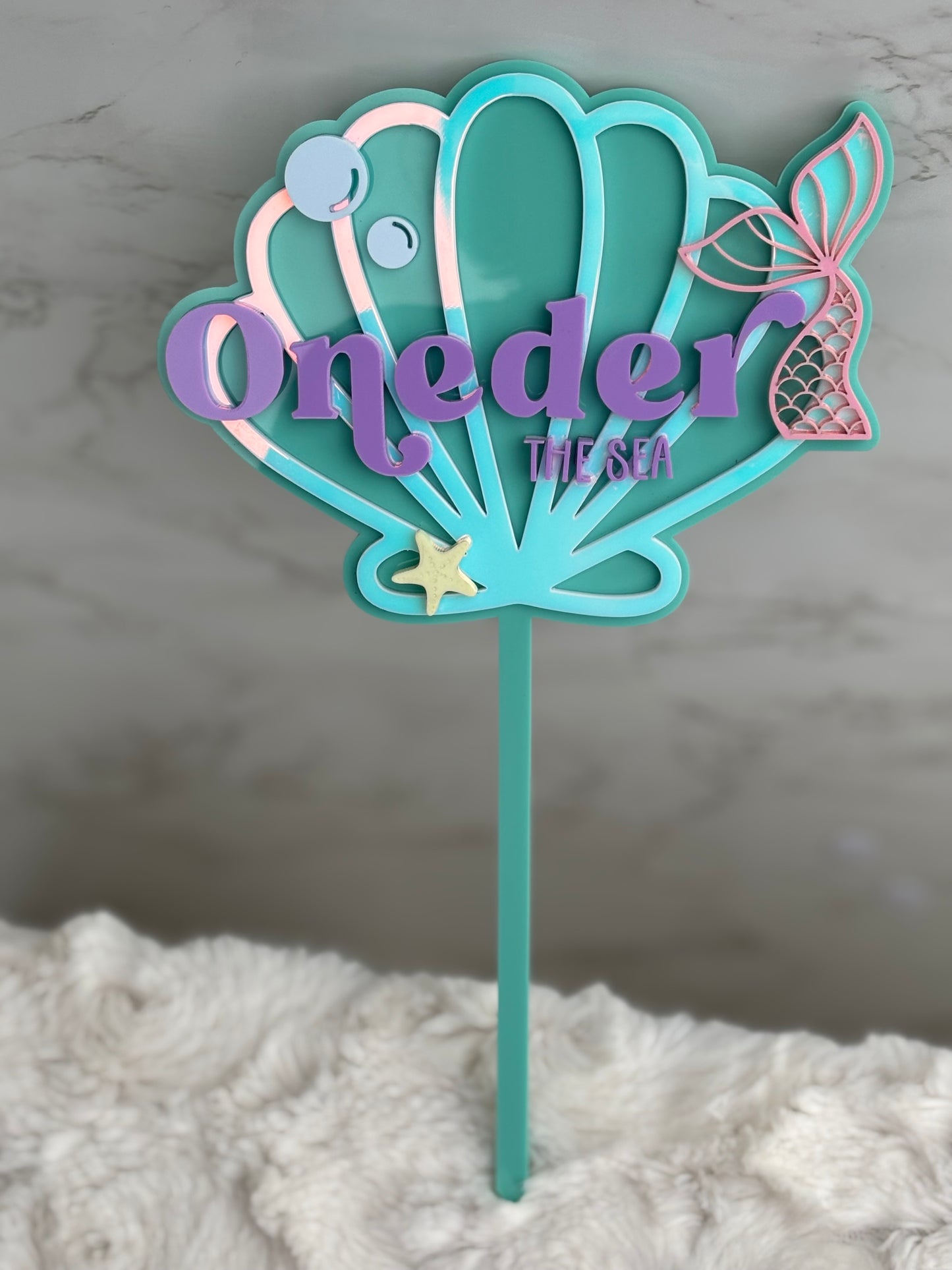 One-der The Sea Cake Topper