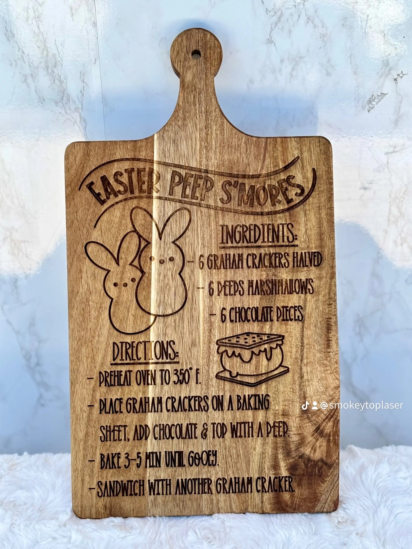 Peeps S’more Recipe Board