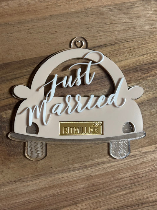 Just Married Ornament