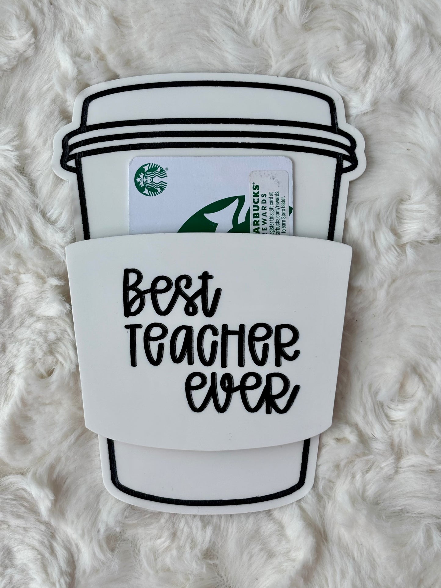 Teacher Coffee Gift Card Holder