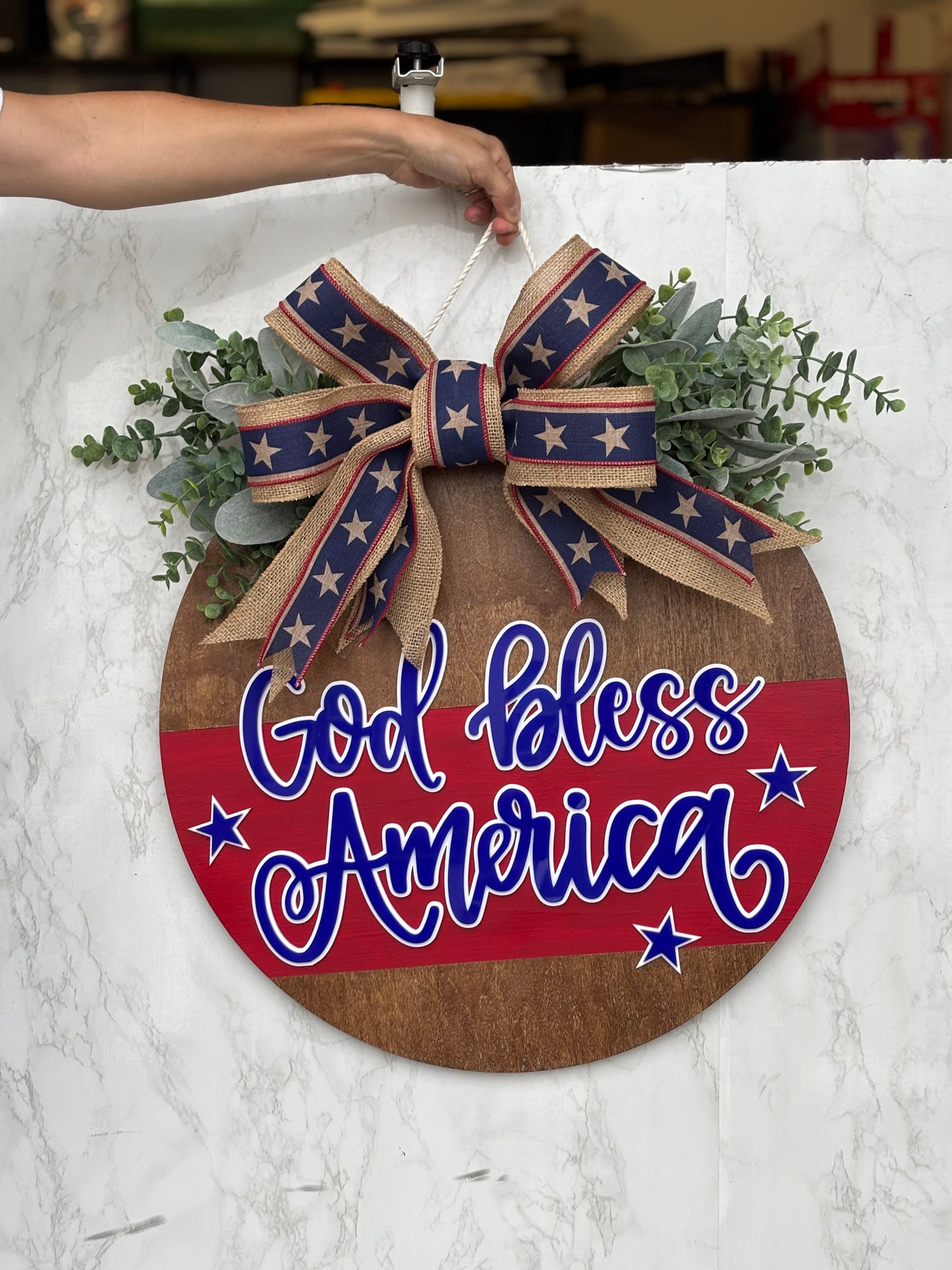 Patriotic Door Hanger