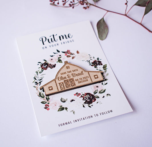 Wood Magnet Save The Date