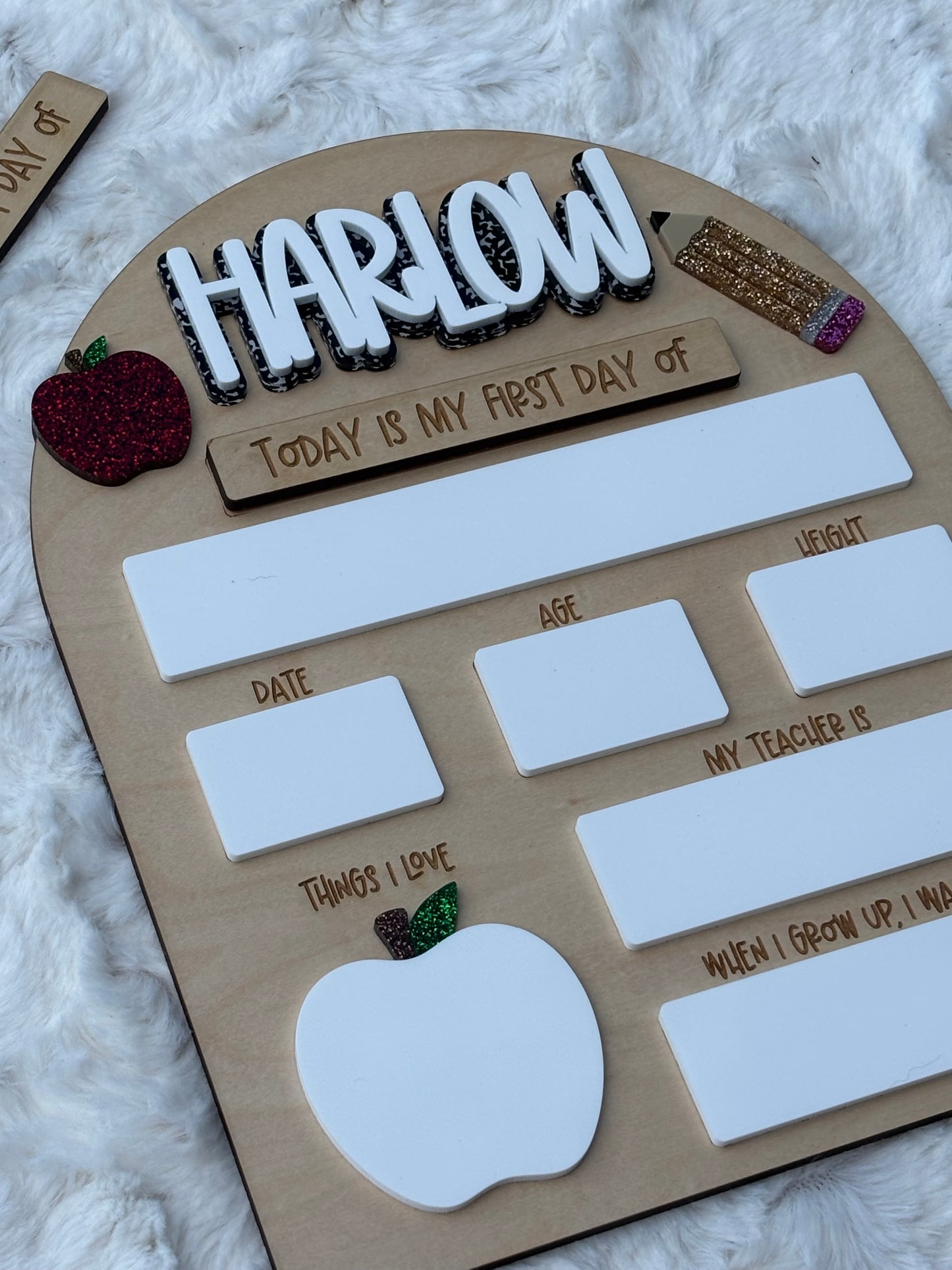 First/Last Back to School Board