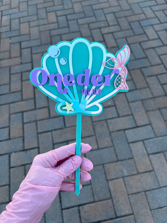 One-der The Sea Cake Topper