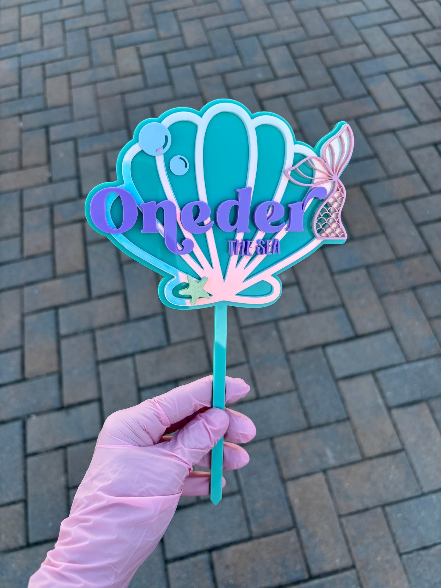 One-der The Sea Cake Topper