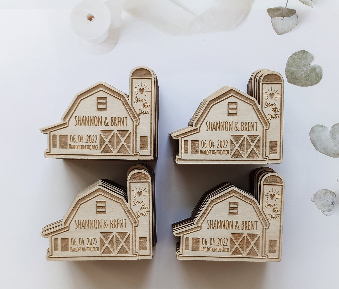 Wood Magnet Save The Date