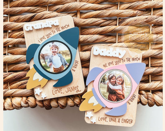Rocket Ship Photo Frame