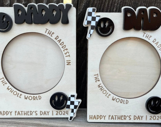 Dad Photo Frame - Smiley