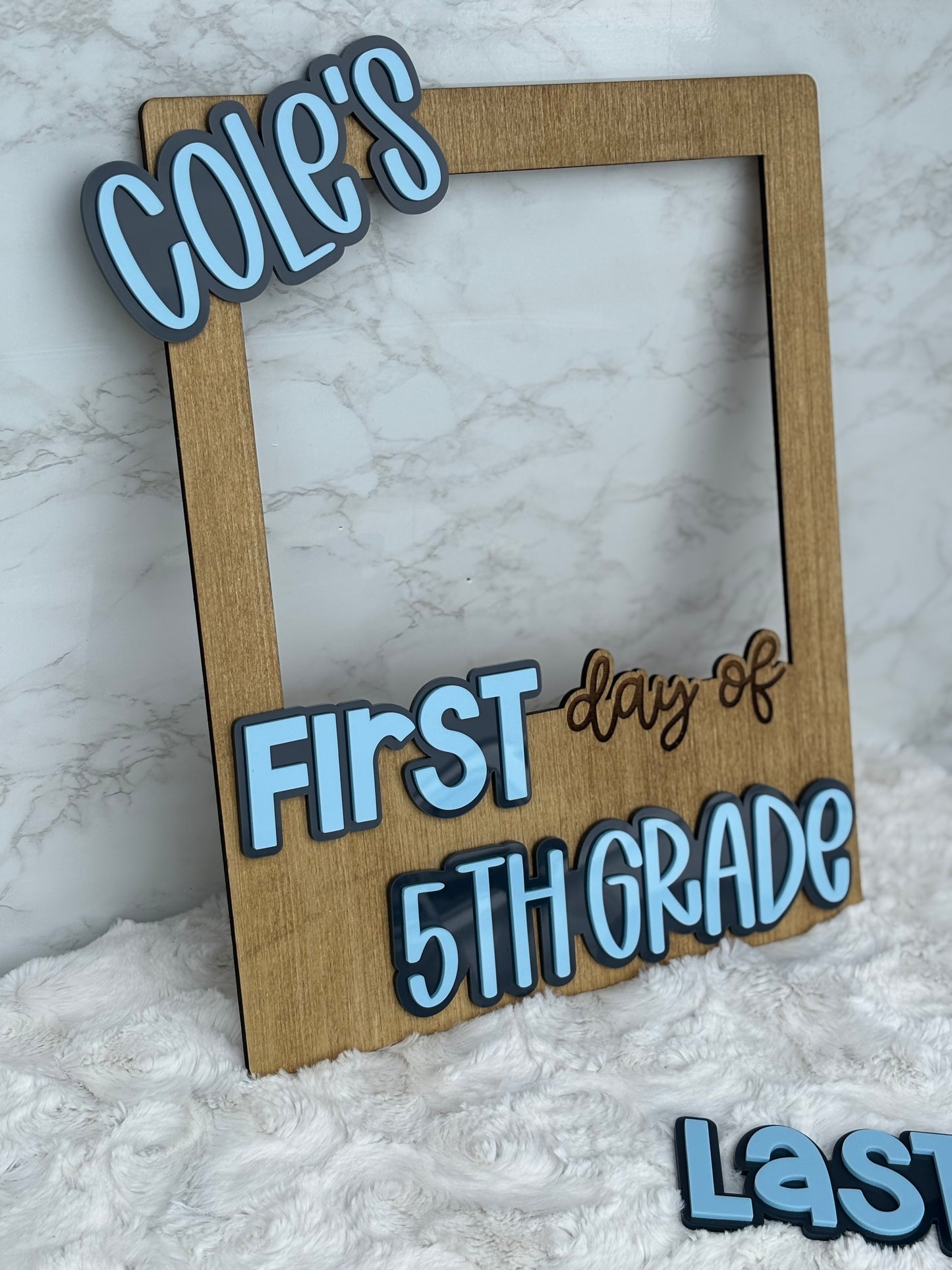 First/Last Day Photo Frame Prop