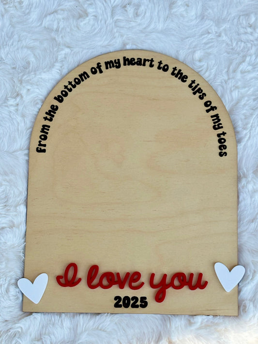 Footprint Keepsake (Valentine)