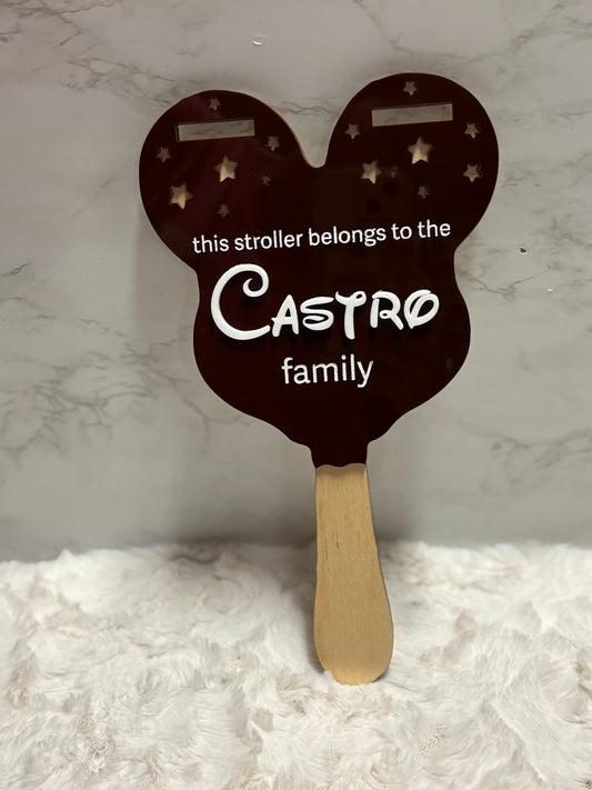 Mouse Pop Stroller Tag