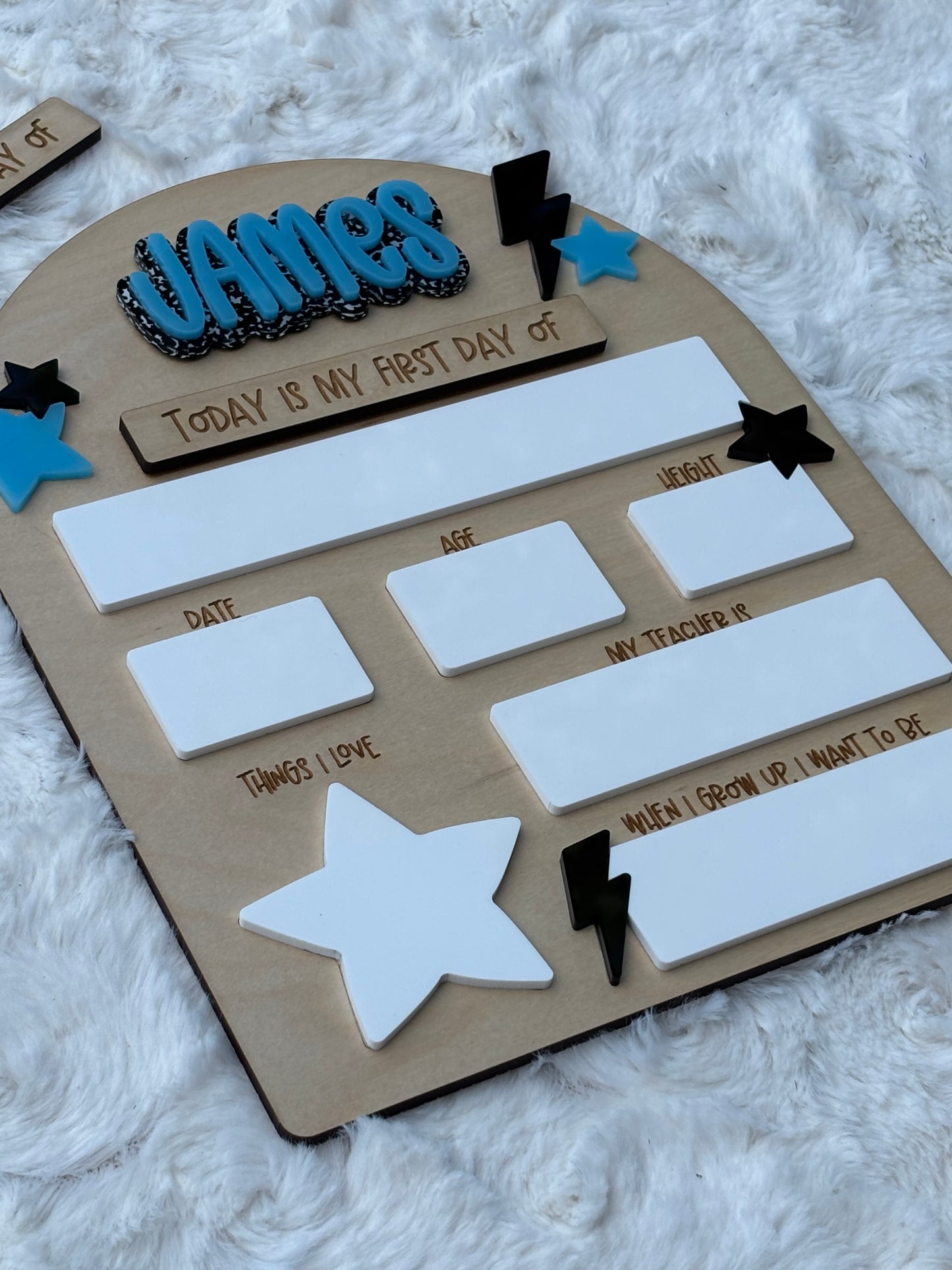 First/Last Back to School Board