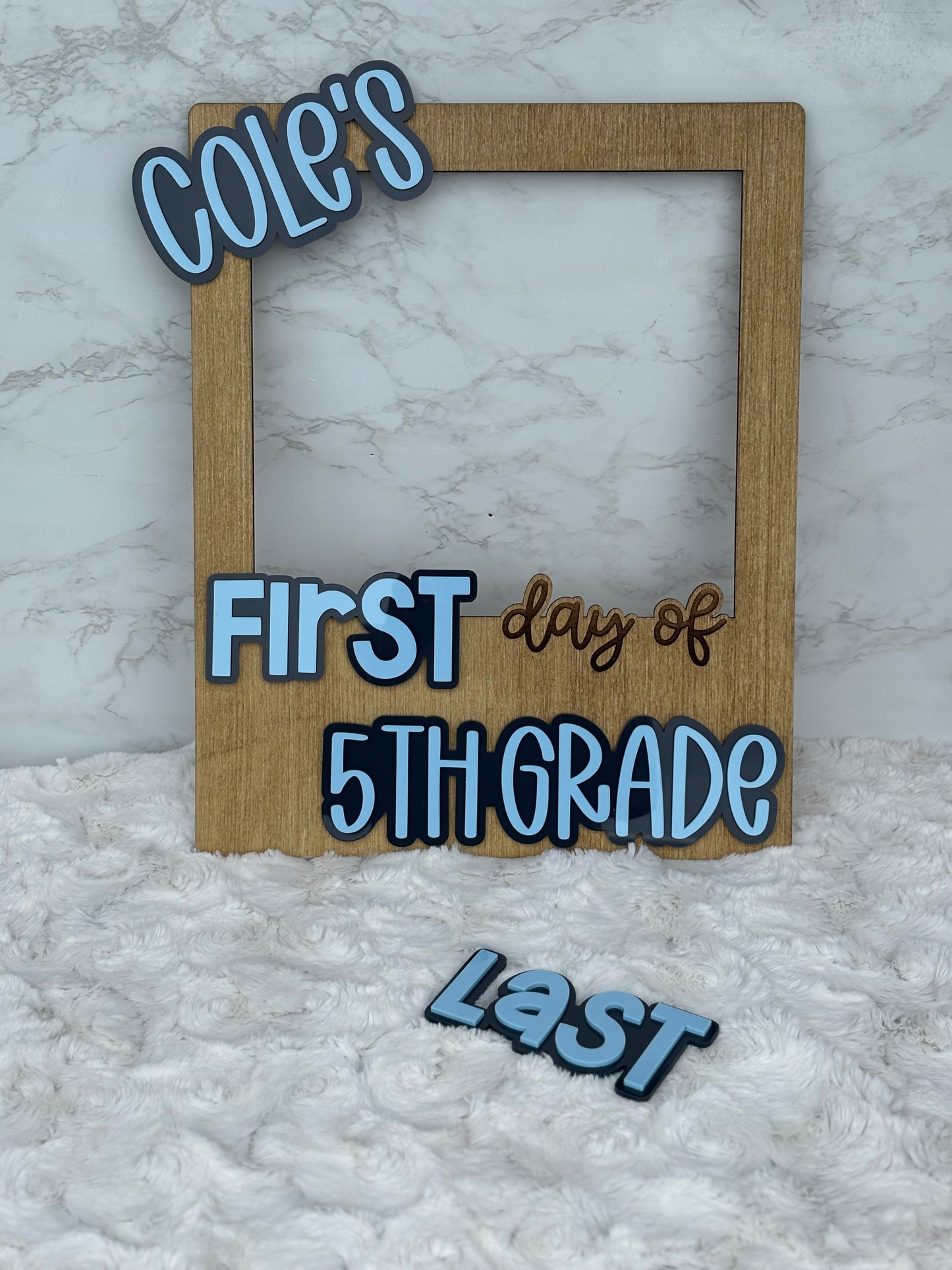 First/Last Day Photo Frame Prop