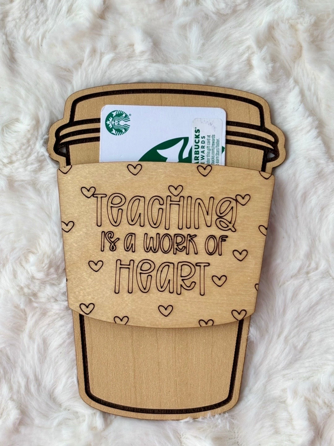 Teacher Coffee Gift Card Holder