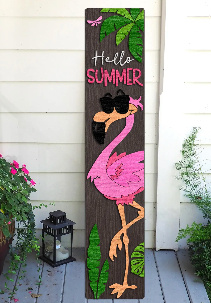 Flamingo Porch Leaner