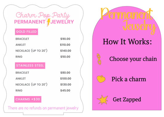 Permanent Jewelry How It Works + Price List