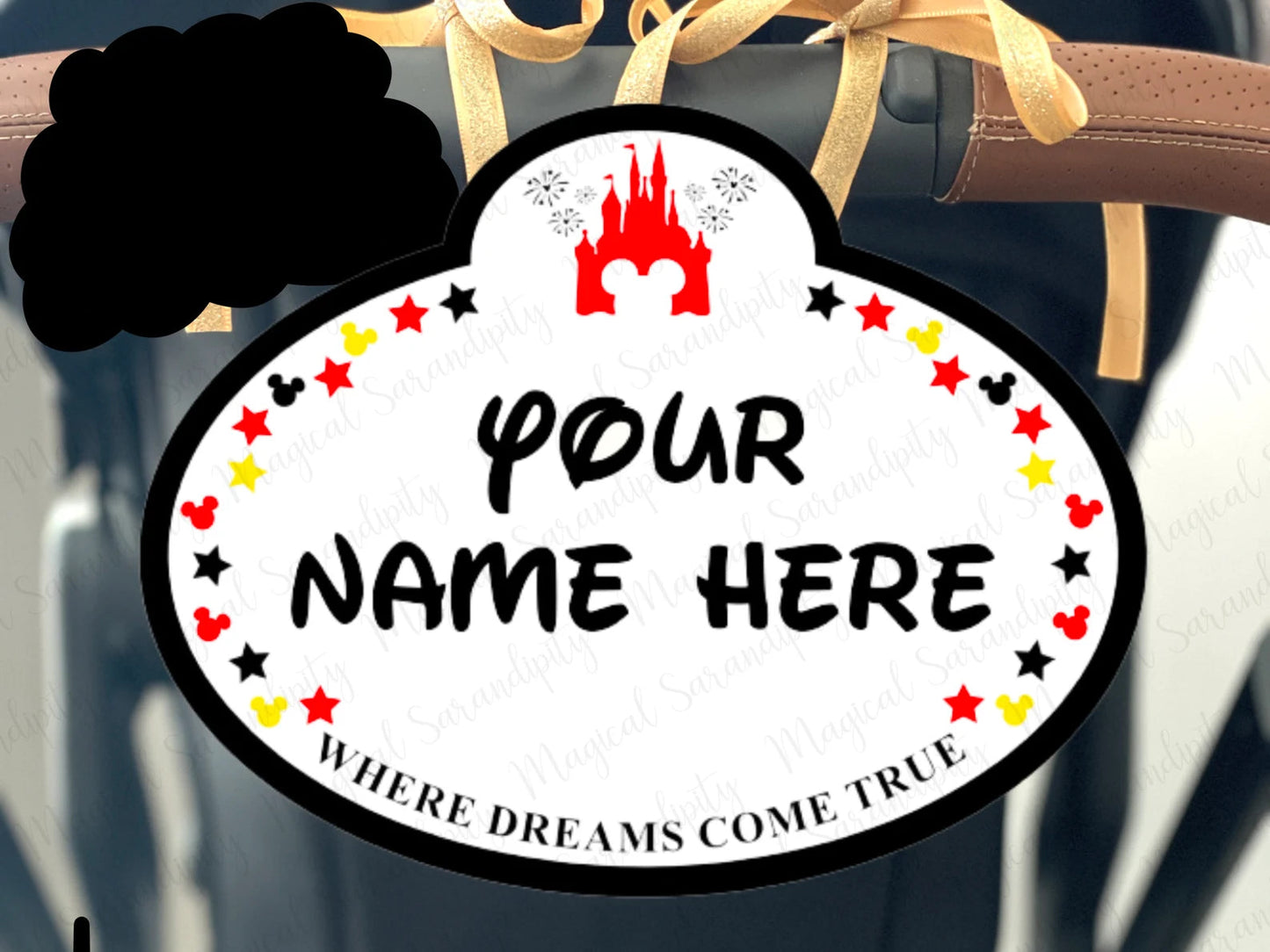 Mouse Stroller Tag