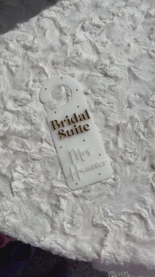 Bridal Suite Door Hanger